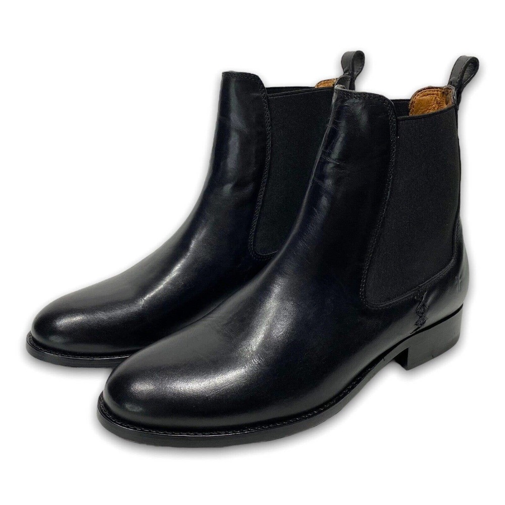 Frye Womens Melissa Black Italian Leather Chelsea Boots Size 7 B 3475453